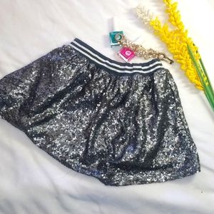 Girls Sequence Mesh Skirt